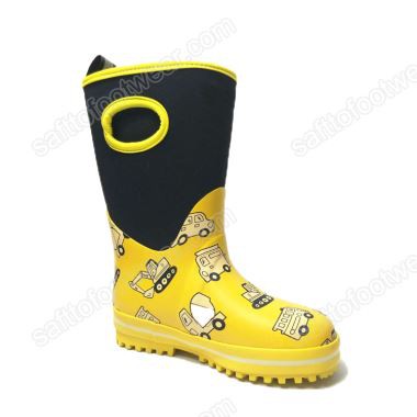 Лагане прозрачне дечије гумене чизме за кишу