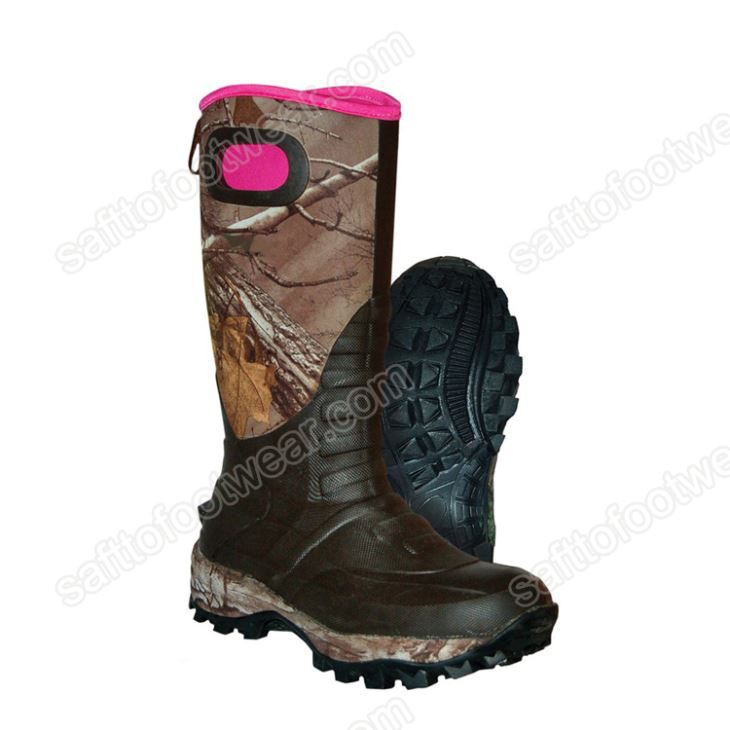 Гумене водоотпорне чизме на отвореном са чврстим потплатом